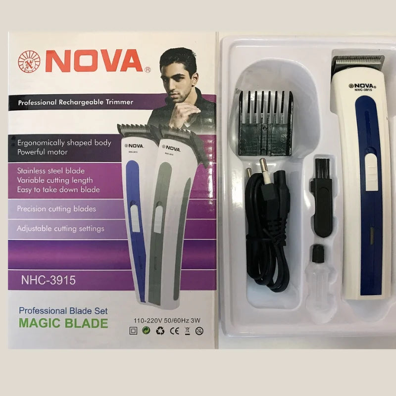 Aparador de Cabelo e/ou Barbeador Portátil de Barba 3915 Bivolt Recarregável - ENVIO IMEDIATO PARA TODO BRASIL